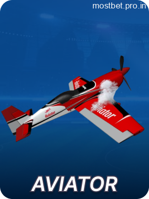 Aviator game available on Mostbet for players from India