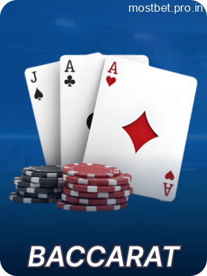 Live Baccarat games available on Mostbet for players from India