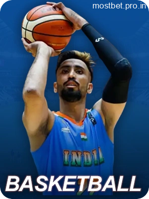 Basketball betting options available on Mostbet India