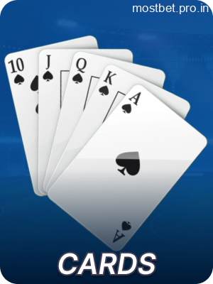 Card games available on Mostbet for players from India