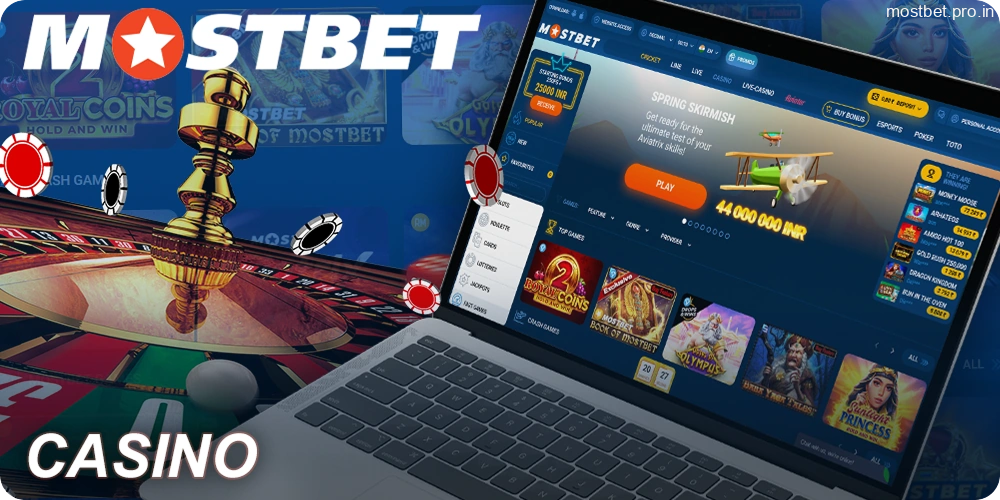Casino games available on Mostbet for players from India