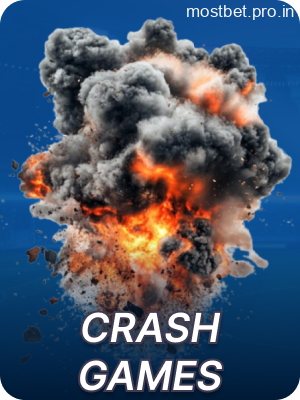 Crash games available on Mostbet for players from India