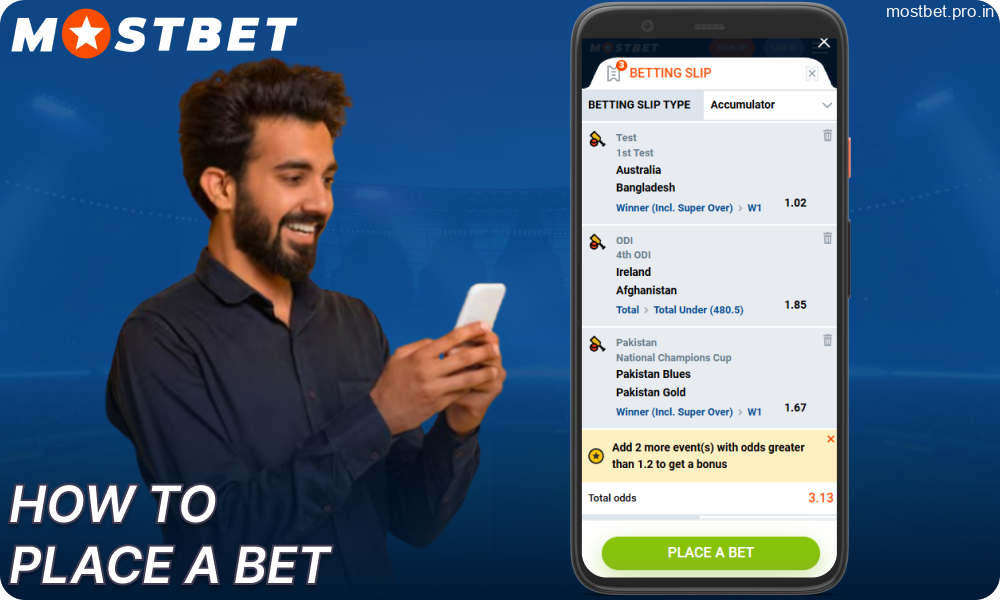 Guide on making bets on Mostbet for players from India
