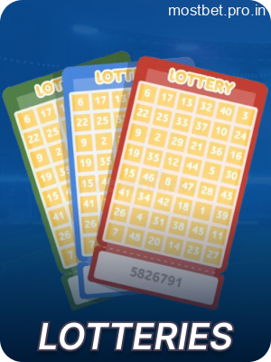 Lottery games available on Mostbet for players from India