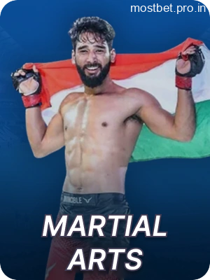 Martial Arts betting options available on Mostbet India