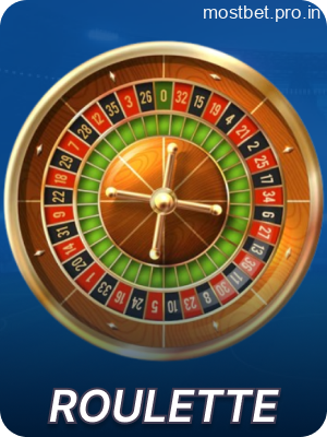 Roulette games available on Mostbet for players from India
